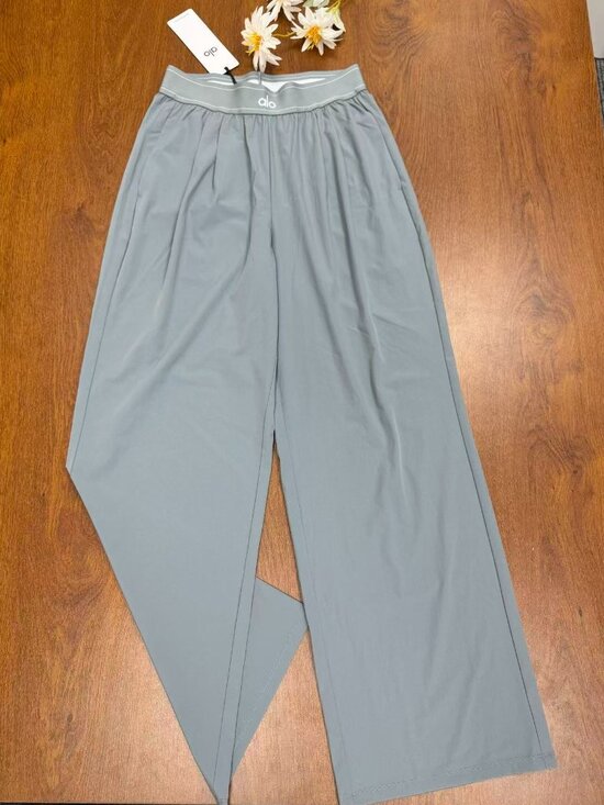 ALO Yoga Pants - ALO Yoga Women’s Steel Grey Wide Leg Trousers  (Regular)⚡ NWT